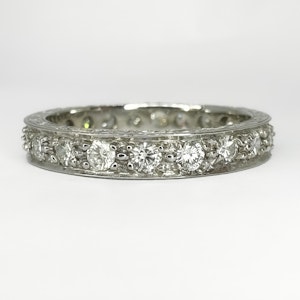1940’s 2ct Eternity Ring - Saddingtons Jewellery Stand 375