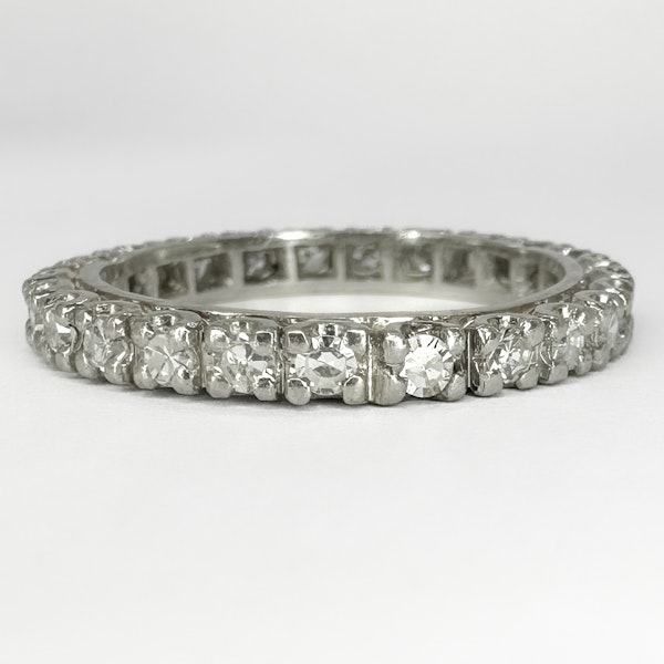 French Platinum Eternity Ring - Saddingtons Jewellery Stand 375 - image 1