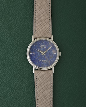 Royce St. Moritz Lapis Lazuli Dial Vintage Wristwatch