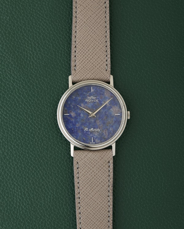 Royce St. Moritz Lapis Lazuli Dial Vintage Wristwatch - image 1