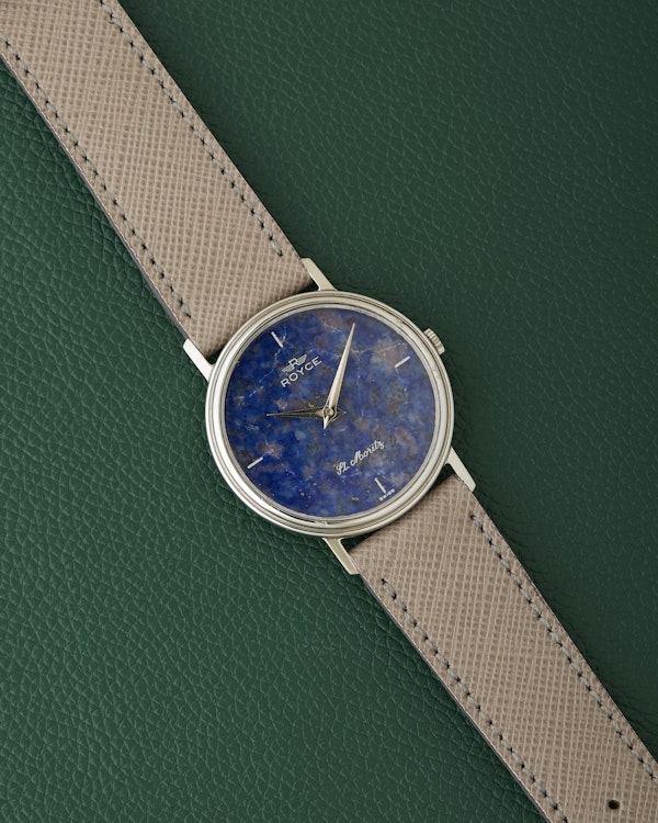 Royce St. Moritz Lapis Lazuli Dial Vintage Wristwatch - image 2