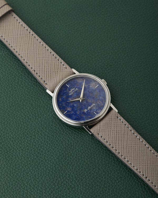 Royce St. Moritz Lapis Lazuli Dial Vintage Wristwatch - image 8