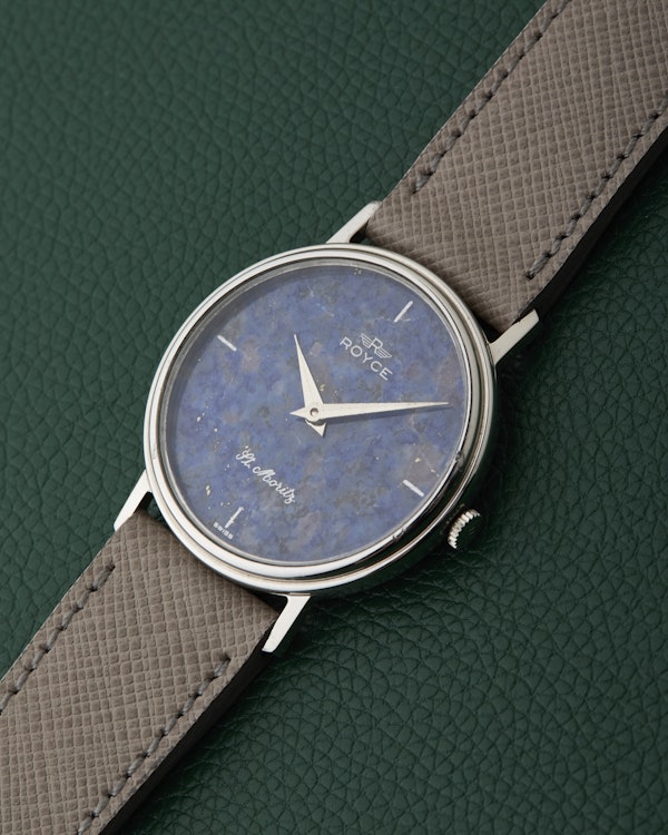 Royce St. Moritz Lapis Lazuli Dial Vintage Wristwatch - image 7