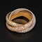 Lovely Cartier Russian Trinity diamond ring at Deco&Vintage Ltd - image 4