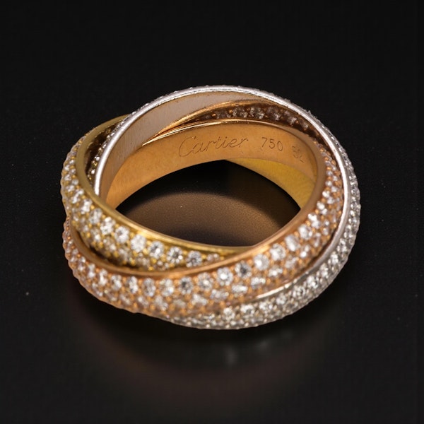 Lovely Cartier Russian Trinity diamond ring at Deco&Vintage Ltd - image 4
