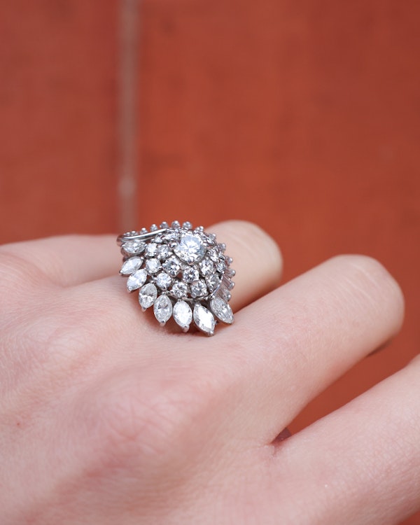 Cartier Vintage diamond platinum ring at Deco&Vintage Ltd - image 6