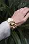 Super chic and heavy French 18ct gold Tank bracelet at Deco&Vintage Ltd - image 2