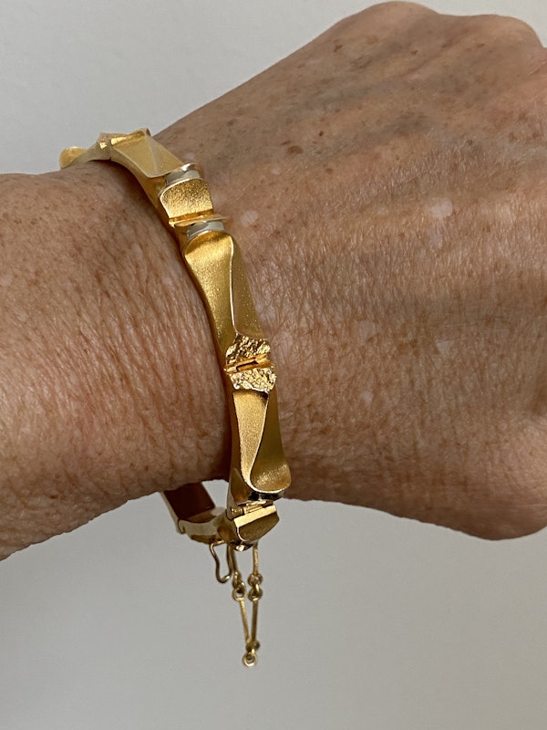 Bjorn Weckstrom 14k gold bracelet - image 2