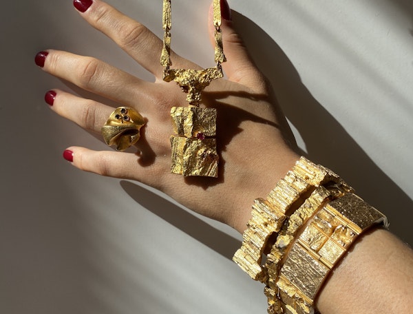 Gold bracelet by Bjorn Weckstrom - image 2