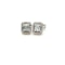 Baguette Diamond Studs 18k white gold - image 1