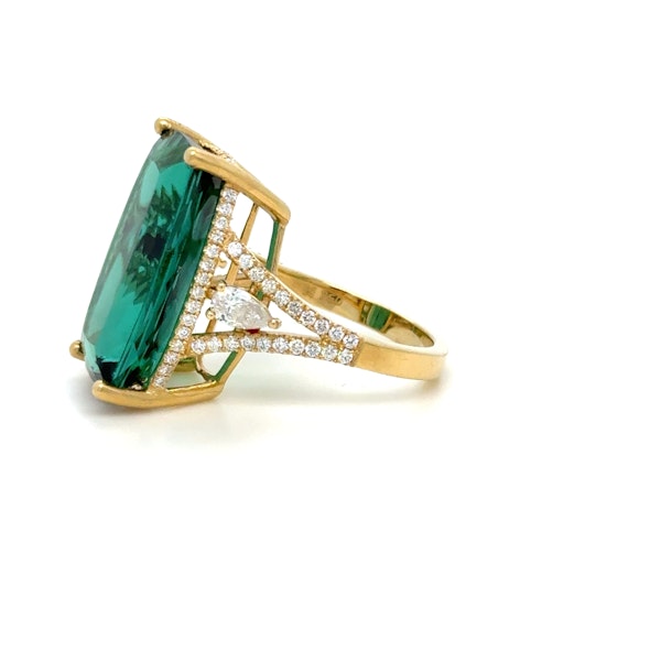 17.55ct. Tourmaline ring 18k gold - image 1