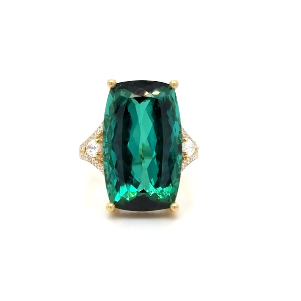 17.55ct. Tourmaline ring 18k gold - image 3