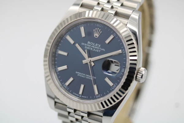 Rolex Datejust 41 126334 Blue Baton 2024 Full Set Unpolished - image 2