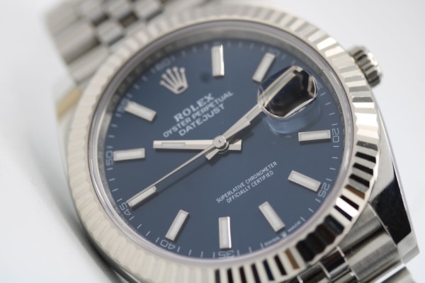 Rolex Datejust 41 126334 Blue Baton 2024 Full Set Unpolished - image 13
