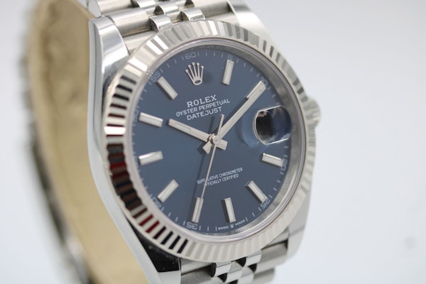 Rolex Datejust 41 126334 Blue Baton 2024 Full Set Unpolished - image 5