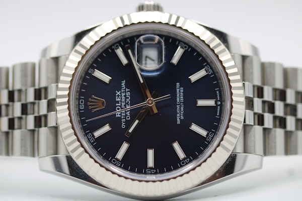 Rolex Datejust 41 126334 Blue Baton 2024 Full Set Unpolished - image 9