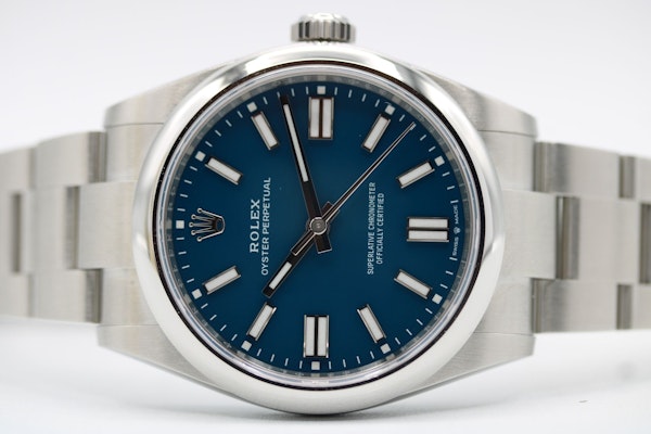 Rolex Oyster Perpetual Stainless Dial (2025) 41mm134300 Med Blue 2025 Full Set - image 6