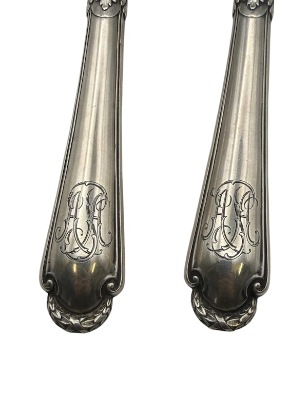 Faberge silver salad spoons, Moscow , c.1900. - image 5