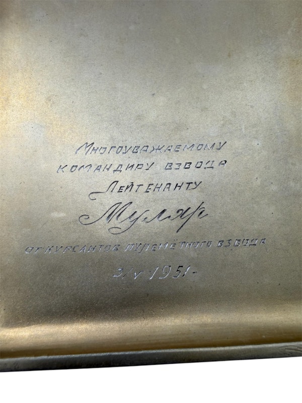 Russian silver gilt and pictorial and shaded enamel cigarette case, Moscow, c.1918-1928. - image 4