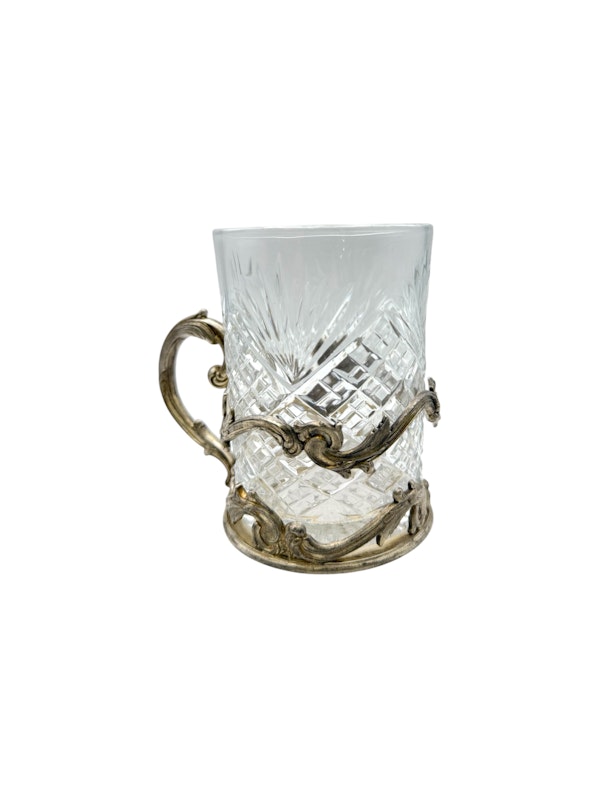 Faberge silver tea glass holder, Moscow, c.1900. - image 4