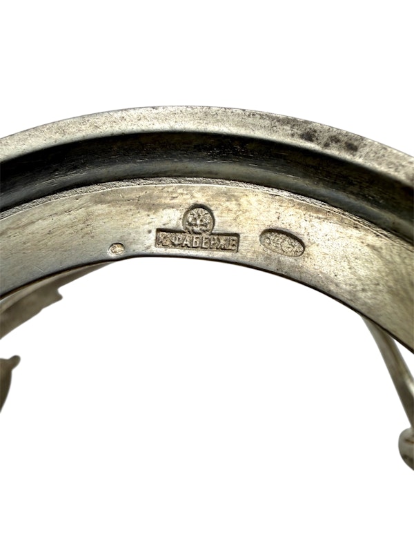 Faberge silver tea glass holder, Moscow, c.1900. - image 7