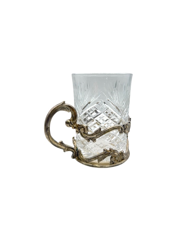 Faberge silver tea glass holder, Moscow, c.1900. - image 3