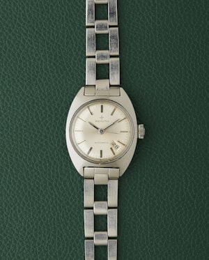 Zenith Silver Dial C-Case Vintage Ladies Watch Gay Freres Ladder Bracelet