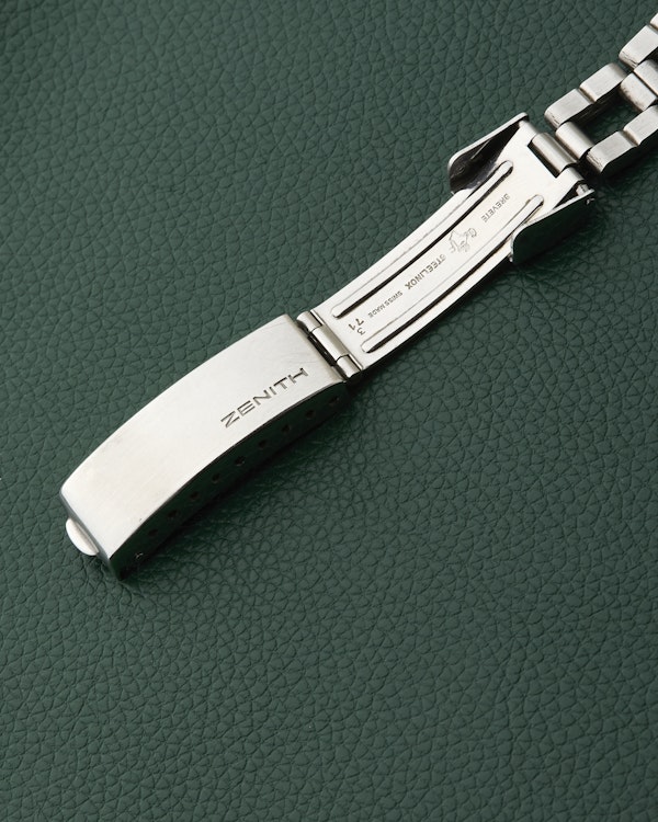 Zenith Silver Dial C-Case Vintage Ladies Watch Gay Freres Ladder Bracelet - image 13