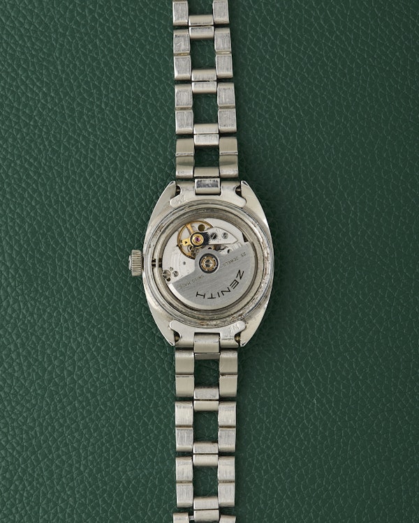 Zenith Silver Dial C-Case Vintage Ladies Watch Gay Freres Ladder Bracelet - image 10