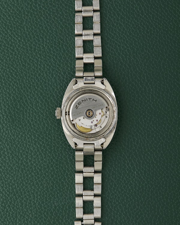 Zenith Silver Dial C-Case Vintage Ladies Watch Gay Freres Ladder Bracelet - image 9