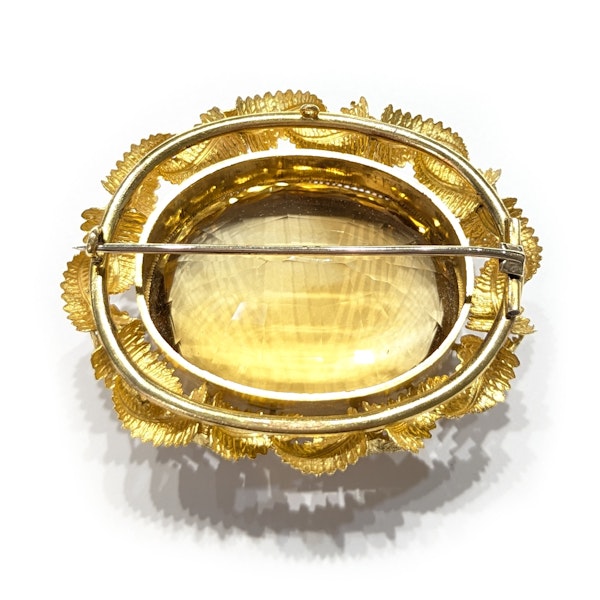 Victorian Citrine and Gold Brooch, Circa 1875 - image 9