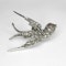 Antique Diamond Swallow Brooch - Saddingtons Jewellery Stand 375 - image 1