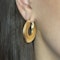 Chunky Wide Hoop Earrings 3cm - Saddingtons Jewellery Stand 375 - image 3