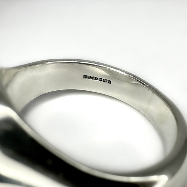 Chunky Silver Signet Ring - Saddingtons Jewellery Stand 375 - image 4