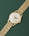 Hamilton 9k Yellow Gold Vintage Dress Watch 9k Bark Bracelet - image 3