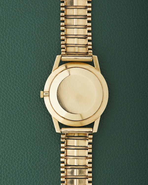 Hamilton 9k Yellow Gold Vintage Dress Watch 9k Bark Bracelet - image 8