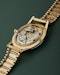 Hamilton 9k Yellow Gold Vintage Dress Watch 9k Bark Bracelet - image 11