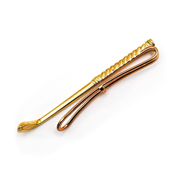 Vintage Cartier Paris Gold Golf Club Tie Clip, Circa 1940 - image 3