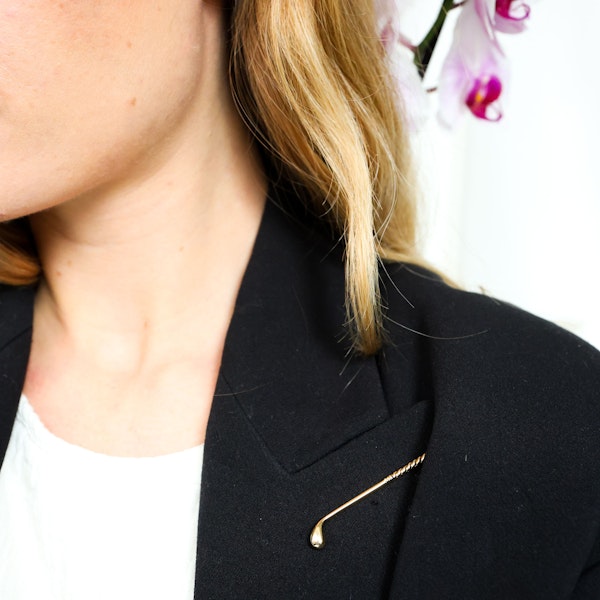 Vintage Cartier Paris Gold Golf Club Tie Clip, Circa 1940 - image 2