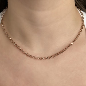 Antique 18″ Gold Belcher Chain - Saddingtons Jewellery Stand 375