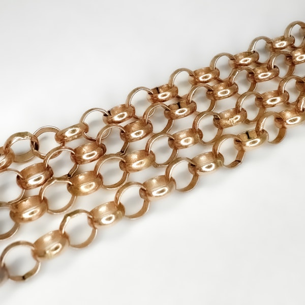 Antique 18″ Gold Belcher Chain - Saddingtons Jewellery Stand 375 - image 2
