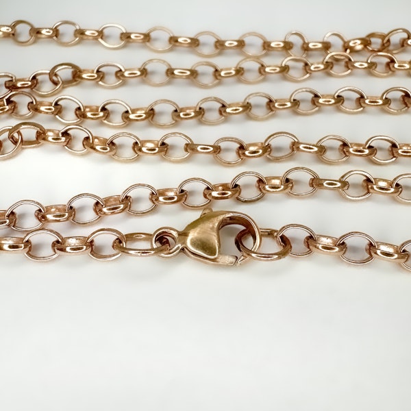 Gold Belcher Chain 22″ - Saddingtons Jewellery Stand 375 - image 3