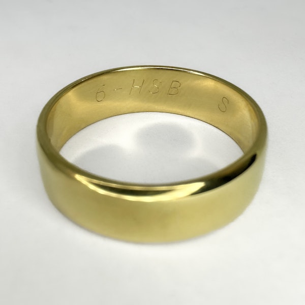 Gold Wide Band Ring - Saddingtons Jewellery Stand 375 - image 2