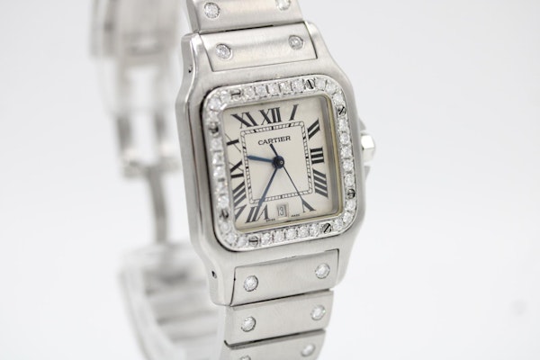Cartier Santos 1564 Diamond Bezel - image 7