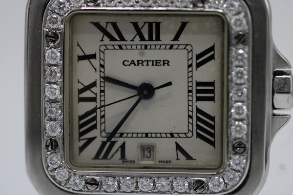 Cartier Santos 1564 Diamond Bezel - image 6