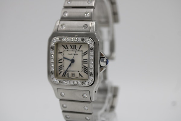 Cartier Santos 1564 Diamond Bezel - image 3