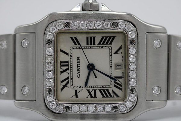 Cartier Santos 1564 Diamond Bezel - image 5