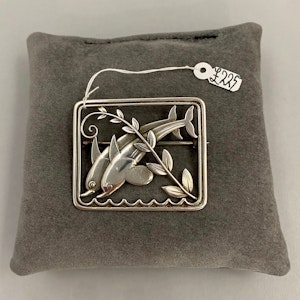 Georg Jensen Silver Brooch, SHAPIRO & Co since1979