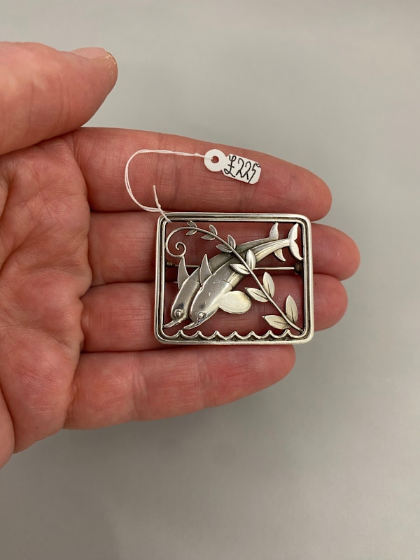Georg Jensen Silver Brooch, SHAPIRO & Co since1979 - image 2