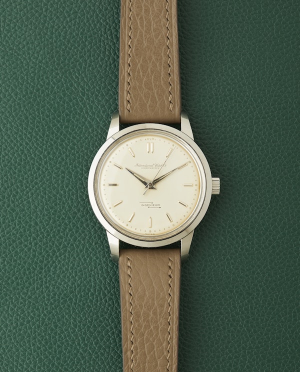 IWC Ref.666A Ingenieur Creamy Eggshell Dial Vintage Steel Watch - image 1